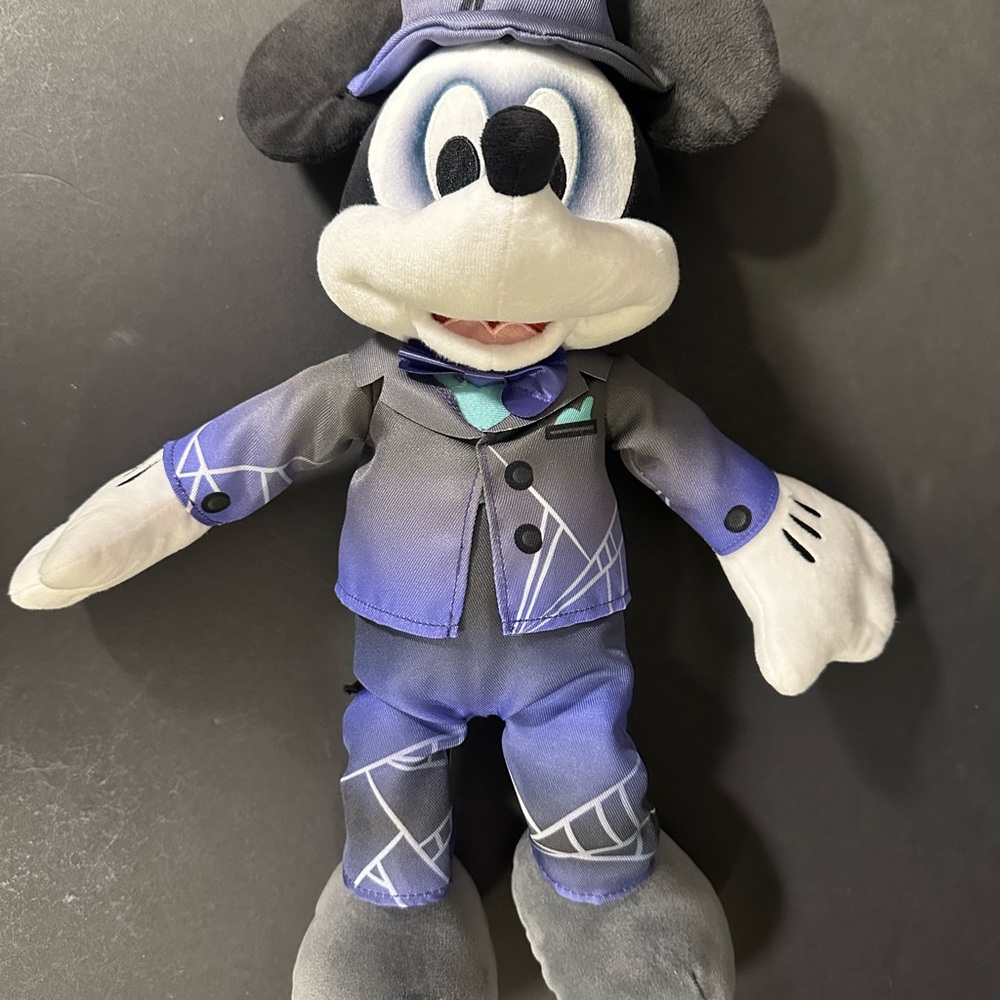 Disney Halloween Haunted Mansion Mickey Mouse Ghost 17" Plush Stuffed Toy 2022